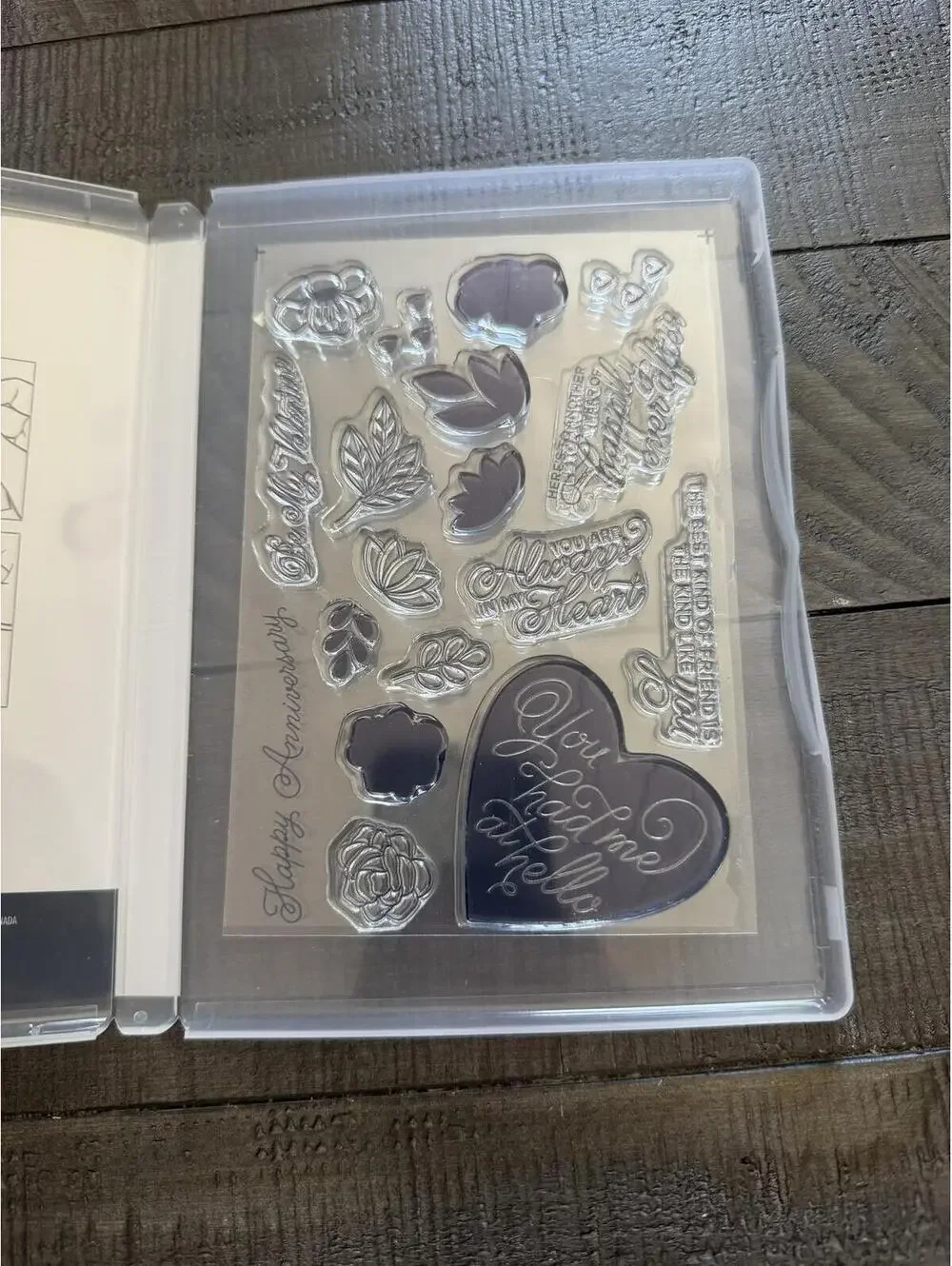 Stampin’ Up Always In My Heart stamp set with Floral Heart Dies die cut set